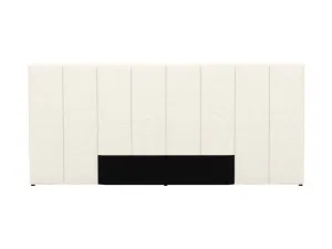 Tallis Boucle Ivory Extra Wide Bedhead Queen/King by James Lane, a Bed Heads for sale on Style Sourcebook