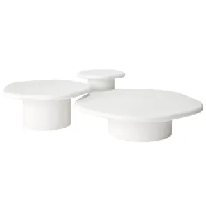 Chord Coffee Table White Set of 3 Small & Medium & Large by James Lane, a Coffee Table for sale on Style Sourcebook