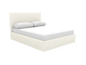 Noosa Boucle Ivory Gas Lift Bed Frame Double by James Lane, a Beds & Bed Frames for sale on Style Sourcebook
