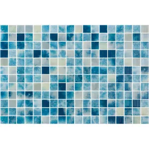 Vanguard Bluestone Blend Gloss Glass Structured Mosaic by NA, a Mosaic Tiles for sale on Style Sourcebook