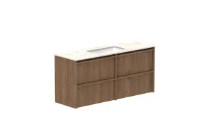Eli Ensuite 1200 All Drawer Centre Bowl Vanity, Wall Hung, Notaio Walnut by ADP, a Vanities for sale on Style Sourcebook