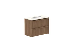 Eli Ensuite 750 All Drawer Centre Bowl Vanity, Wall Hung, Notaio Walnut by ADP, a Vanities for sale on Style Sourcebook