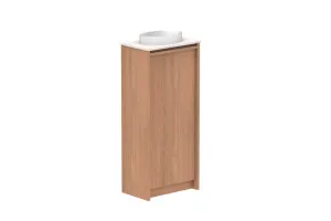 Eli Mini 400 Centre Bowl Vanity, Floor Mount, Tasmanian Oak by ADP, a Vanities for sale on Style Sourcebook