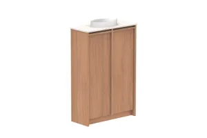 Eli Mini 600 Centre Bowl Vanity, Floor Mount, Tasmanian Oak by ADP, a Vanities for sale on Style Sourcebook