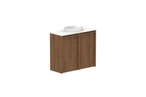 Eli Mini 600 Centre Bowl Vanity, Wall Hung, Florentine Walnut by ADP, a Vanities for sale on Style Sourcebook