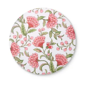 Set of 4 Georgia Pink Round Hard Placemats by Madras Link, a Placemats for sale on Style Sourcebook