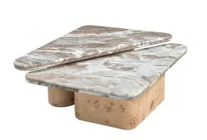 Trillith Toronto Marble Burl Veneer Coffee Table - Set of 2 by James Lane, a Coffee Table for sale on Style Sourcebook