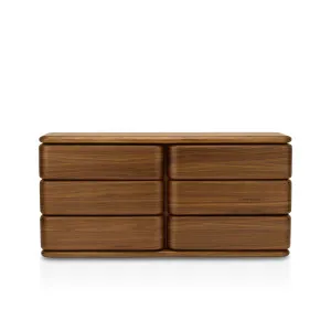 Notte 6 Drawer Storage - [ Walnut ] by ELLISON STUDIOS., a Dressers & Chests of Drawers for sale on Style Sourcebook