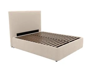 Havana Leo Gas Lift Bed Avon Taupe Double by James Lane, a Beds & Bed Frames for sale on Style Sourcebook