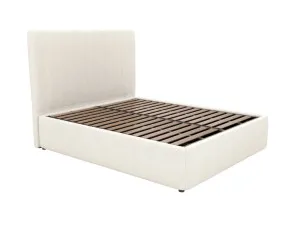Valor Leo Gas Lift Bed Boucle Ivory King by James Lane, a Beds & Bed Frames for sale on Style Sourcebook