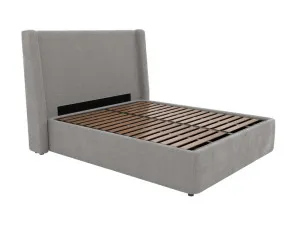 Wing Leo Gas Lift Bed Toorak Pebble Double by James Lane, a Beds & Bed Frames for sale on Style Sourcebook