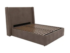 Wing Leo Gas Lift Bed Muse Mink Queen by James Lane, a Beds & Bed Frames for sale on Style Sourcebook