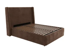 Wing Leo Gas Lift Bed Muse Chocolate King by James Lane, a Beds & Bed Frames for sale on Style Sourcebook