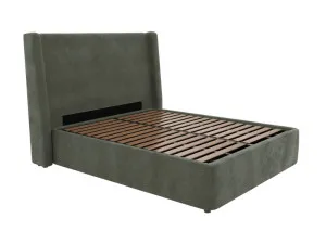 Wing Leo Gas Lift Bed Tribute Dark Jade King by James Lane, a Beds & Bed Frames for sale on Style Sourcebook