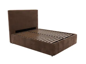 Havana Leo Gas Lift Bed Muse Chocolate by James Lane, a Beds & Bed Frames for sale on Style Sourcebook