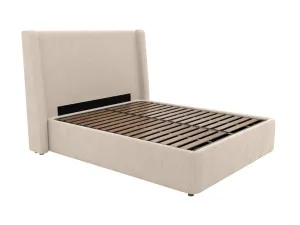 Wing Leo Gas Lift Bed Avon Taupe by James Lane, a Beds & Bed Frames for sale on Style Sourcebook
