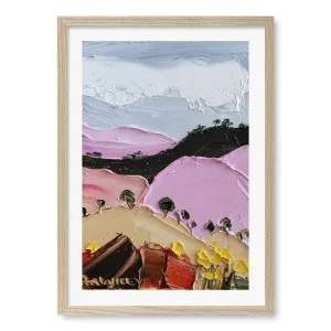 Vibrant Pink Hills Wall Art Print by Angela Hawkey by Profile Australia, a Prints for sale on Style Sourcebook