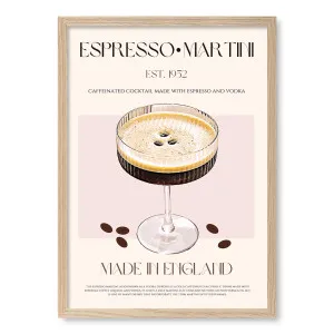 Classic Espresso Martini Wall Art Print by Nazma Khokhar by Profile Australia, a Prints for sale on Style Sourcebook
