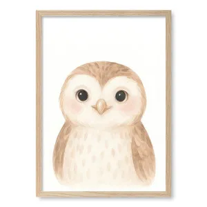 Animal Friends Owl Childrens Wall Art Print by Profile Australia, a Prints for sale on Style Sourcebook
