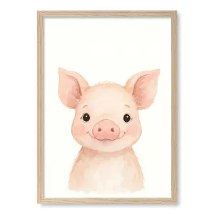 Animal Friends Piglet Childrens Wall Art Print by Profile Australia, a Prints for sale on Style Sourcebook