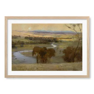 Still Glides the Stream and Shall Forever Glide - Arthur Streeton Art Print by Profile Australia, a Prints for sale on Style Sourcebook