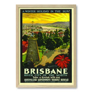 Brisbane River City of the North Vintage Travel Poster Print by Profile Australia, a Prints for sale on Style Sourcebook