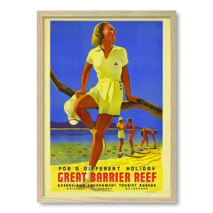 Great Barrier Reef Holiday Vintage Travel Poster Print by Profile Australia, a Prints for sale on Style Sourcebook