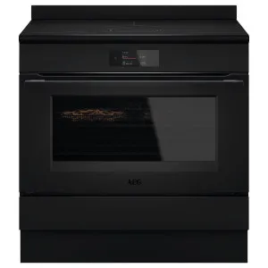 AEG 90cm Freestanding Induction Pyrolytic Oven with FlexiBridge Black CIK9689ZPT by AEG, a Cooktops for sale on Style Sourcebook
