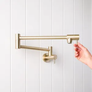 Yabby Pot Filler Tap in Warm Brushed Nickel for Kitchen by Yabby, a Bathroom Taps & Mixers for sale on Style Sourcebook