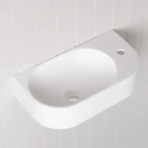 Wall Hung White Basin with Tap Hole by Yabby by Yabby, a Basins for sale on Style Sourcebook