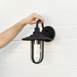 Dawn Glenrowan Black Wall Light, IP44 Rated, Suitable for Covered Outdoor Areas by Dawn, a Wall Lighting for sale on Style Sourcebook