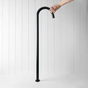 Freestanding Bath Spout Matte Black by Yabby, Modern Bathroom Accessory, Matte Black Finish by Yabby, a Bathroom Taps & Mixers for sale on Style Sourcebook