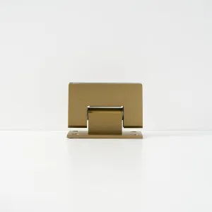 Yabby Glass to Wall Shower Hinge in Brushed Brass, 8 to 12 mm, Bathroom Accessory by Yabby, a Shower Screens & Enclosures for sale on Style Sourcebook