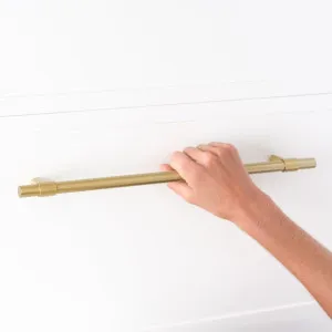 Cabinetry Pull in Brushed Brass by Yabby, 400mm, for Kitchen or Bathroom by Yabby, a Cabinet Hardware for sale on Style Sourcebook