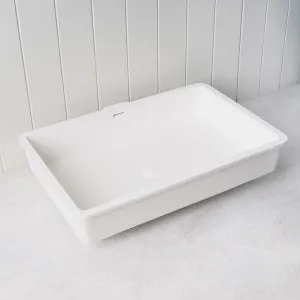 Under Mount Rectangular Basin Matte White by Yabby by Yabby, a Basins for sale on Style Sourcebook