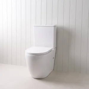 Curved Back-To-Wall Toilet Suite by Yabby, Modern Design, Space-Saving, Durability, Easy Installation, Bathroom Accessory by Yabby, a Toilets & Bidets for sale on Style Sourcebook
