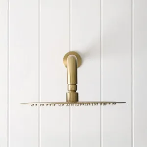 Wall Shower Arm and Head in Warm Brushed Nickel Finish, 250mm, Yabby by Yabby, a Shower Heads & Mixers for sale on Style Sourcebook