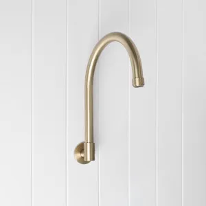 Melbourne Swivel Spout Warm Brushed Nickel, Wall-Mounted, 180-Degree Swivel, Yabby by Yabby, a Bathroom Taps & Mixers for sale on Style Sourcebook