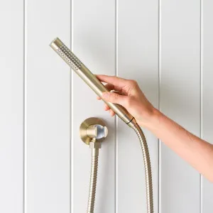 Straight Shower Hose + Sprayer, Warm Brushed Nickel, Yabby by Yabby, a Shower Heads & Mixers for sale on Style Sourcebook