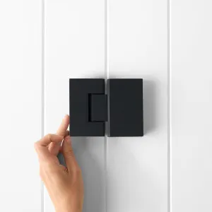 Yabby Glass to Glass Shower Hinge, Matte Black, 8 to 12 mm, Bathroom Accessory by Yabby, a Shower Screens & Enclosures for sale on Style Sourcebook