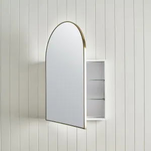 Arch Mirror Cabinet in Brushed Brass by Yabby, Home Decor by Yabby, a Bathroom Storage Cabinets for sale on Style Sourcebook