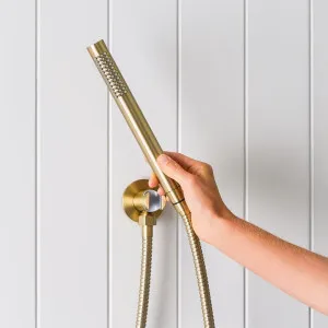 Yabby Straight Shower Hose + Sprayer Brushed Brass for Bathroom Accessories by Yabby, a Shower Heads & Mixers for sale on Style Sourcebook