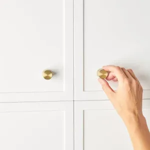 Cabinetry Knob in Brushed Brass by Yabby by Yabby, a Cabinet Hardware for sale on Style Sourcebook