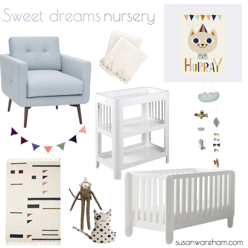 Sweet dreams nursery Mood Board by Whitehaven Interiors on Style Sourcebook