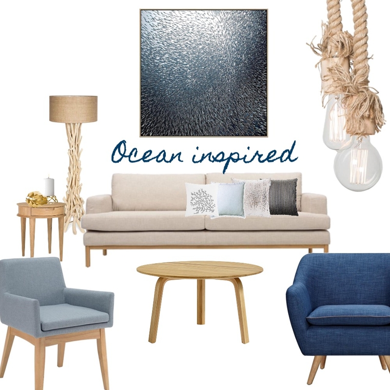 Ocean Inspired Mood Board by Silvergrove Homewares on Style Sourcebook