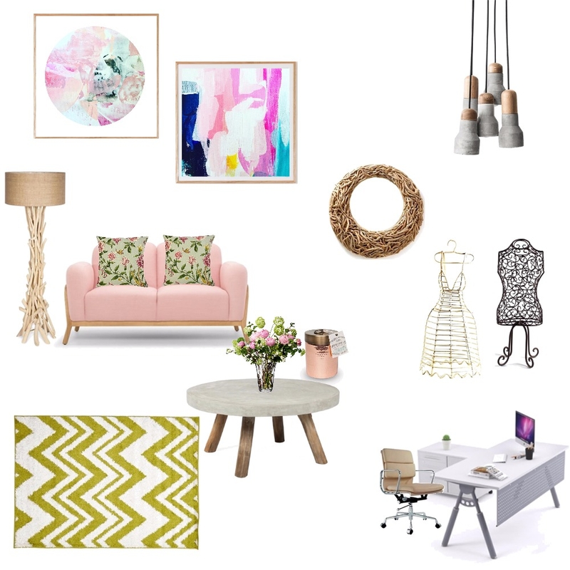 work space for a fashion designer! Mood Board by Shiza K on Style Sourcebook