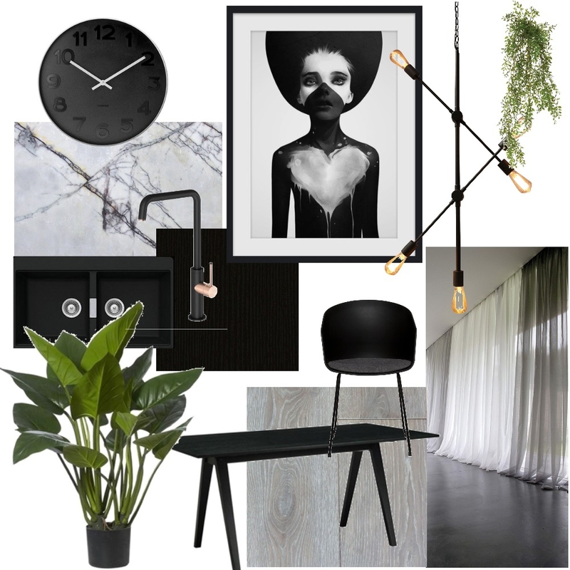 Moody Kitchen Mood Board by Dorian + Co Interiors on Style Sourcebook