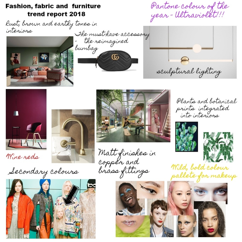 2018 trends Mood Board by Jem Crestani Interior and Colour Consulting on Style Sourcebook