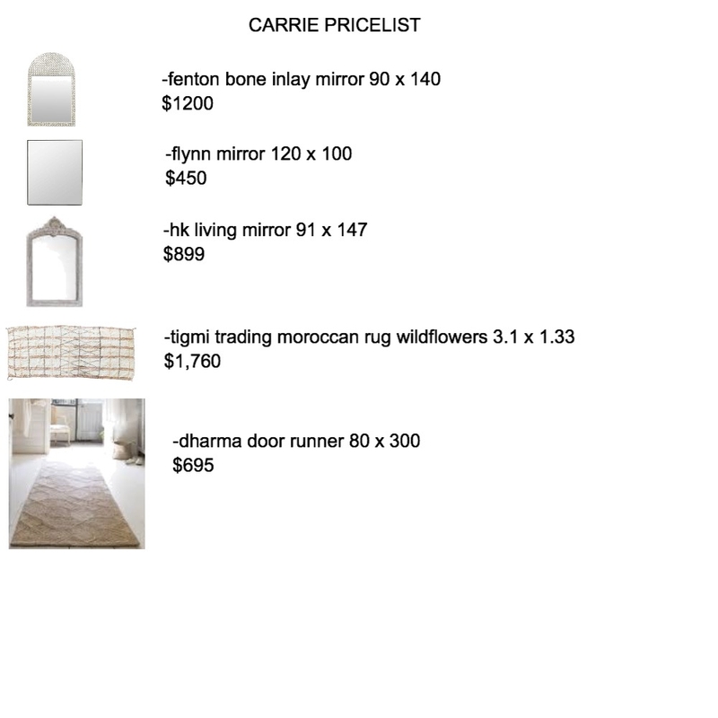 carrie Mood Board by The Secret Room on Style Sourcebook