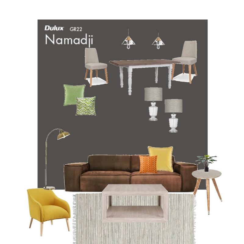 Brown Grey Yellow Mood Board by Gerda on Style Sourcebook